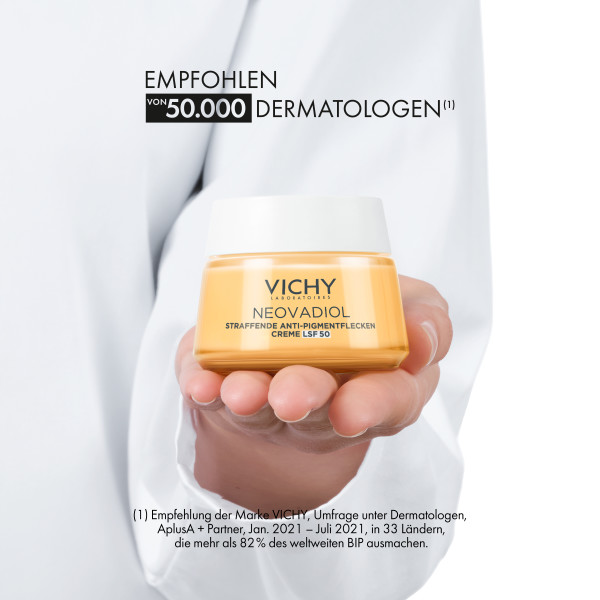 Vichy Neovadiol straffende Anti-Pigmentflecken Creme Creme LSF50 Topf 50 ml