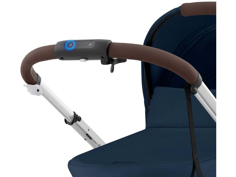 CYBEX Gold Kinderwagen eGazelle S Dunkelblau Elektrischer Kinderwagen mit 20 Kombinationen