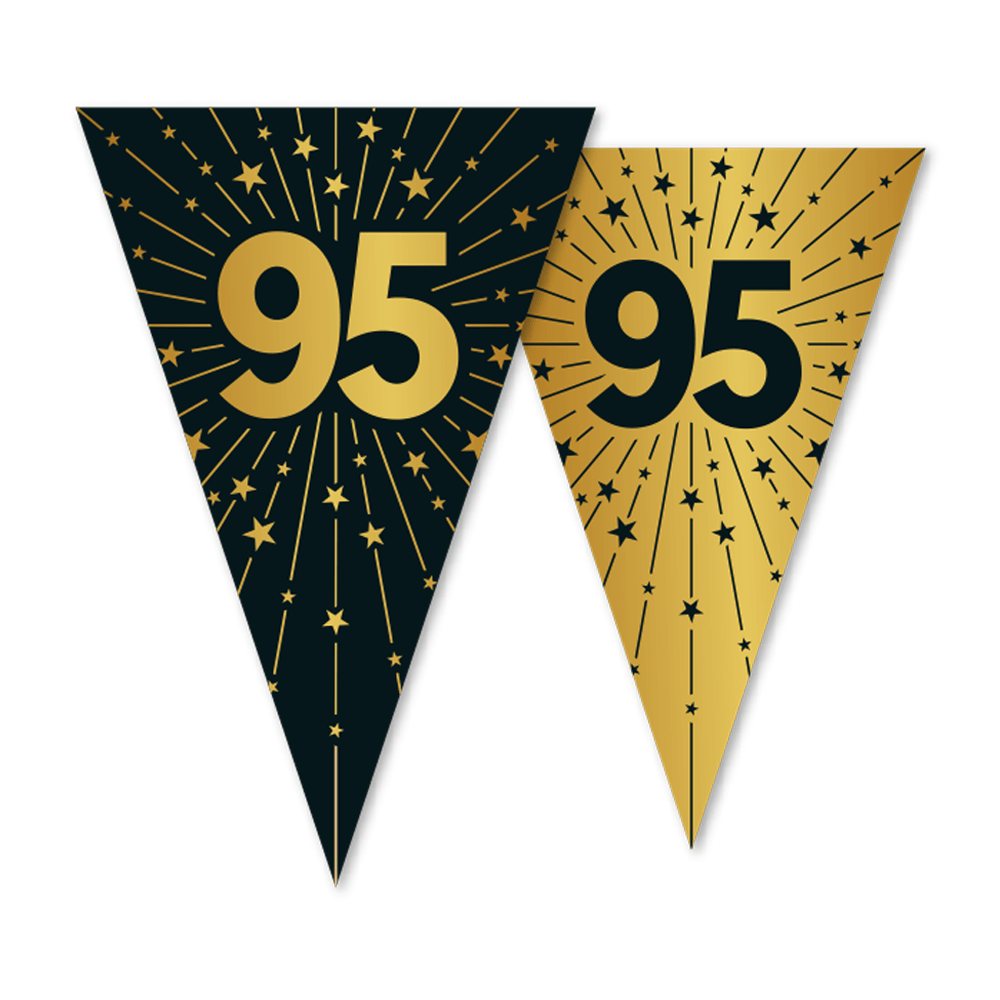 95 Jaar Slinger Goud Zwart 10m