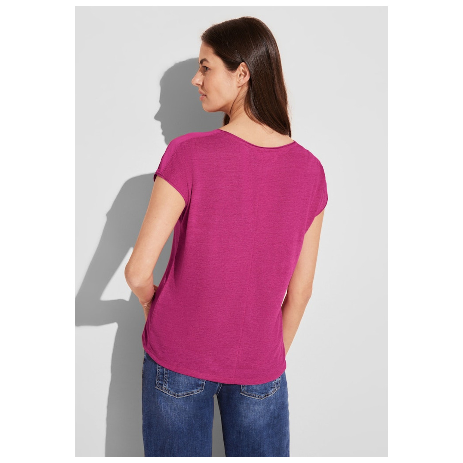 Street One LTD QR linen look shirt w.wove