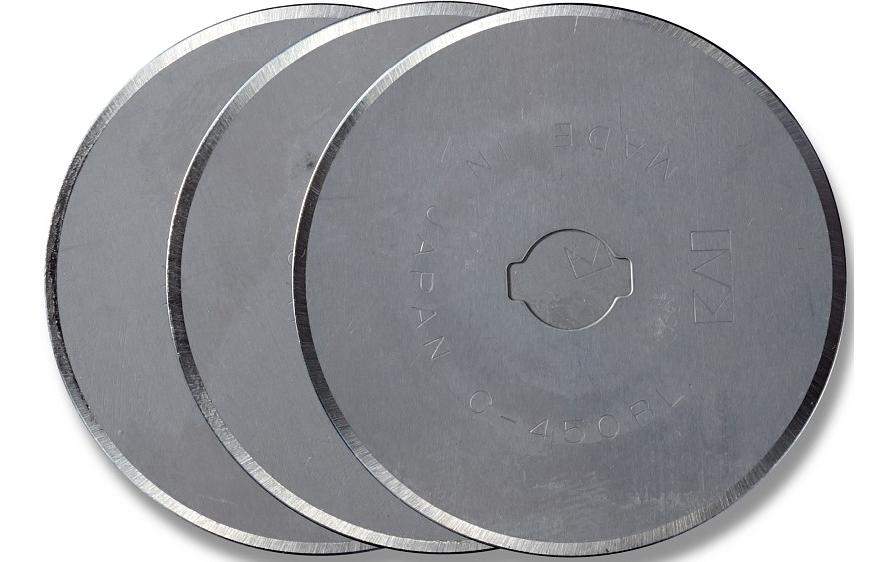 Ersatzklinge Ø 45 mm, für Rollschneider, 3 StückKompakte Ersatzklingen für Rollschneider