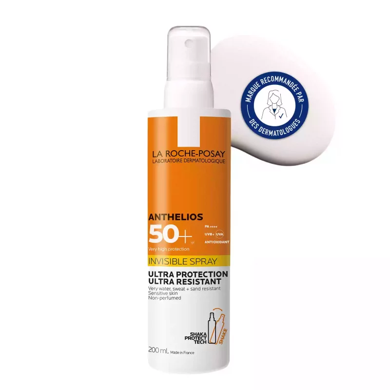 Anthelios Crème Solaire en Spray Invisible Corps SPF50+ Avec Parfum - 200ml