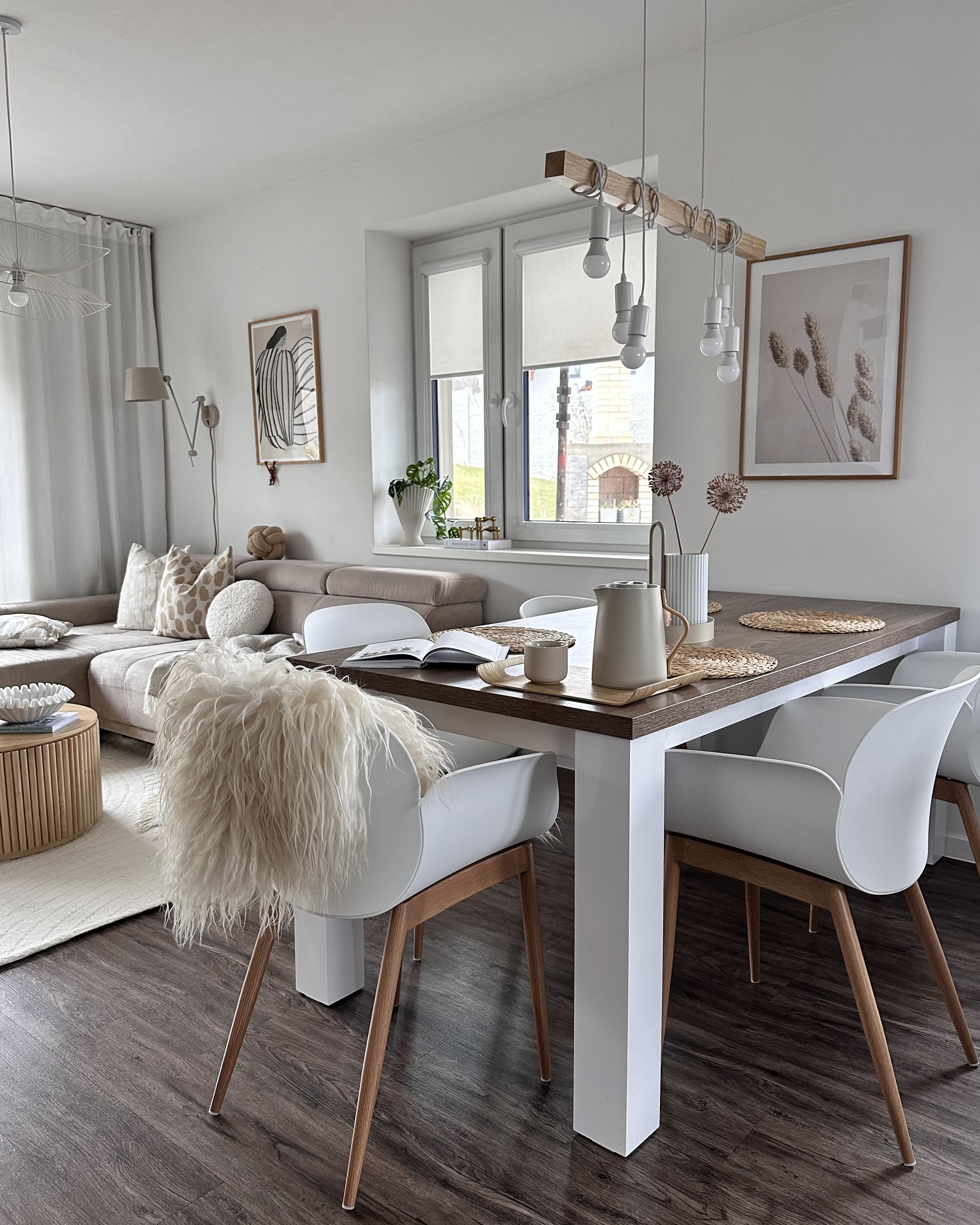 Set van 2 eetkamerstoelen ABILENE Wit