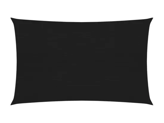 Voile d'ombrage 160 g/m² Noir 4x6 m PEHD