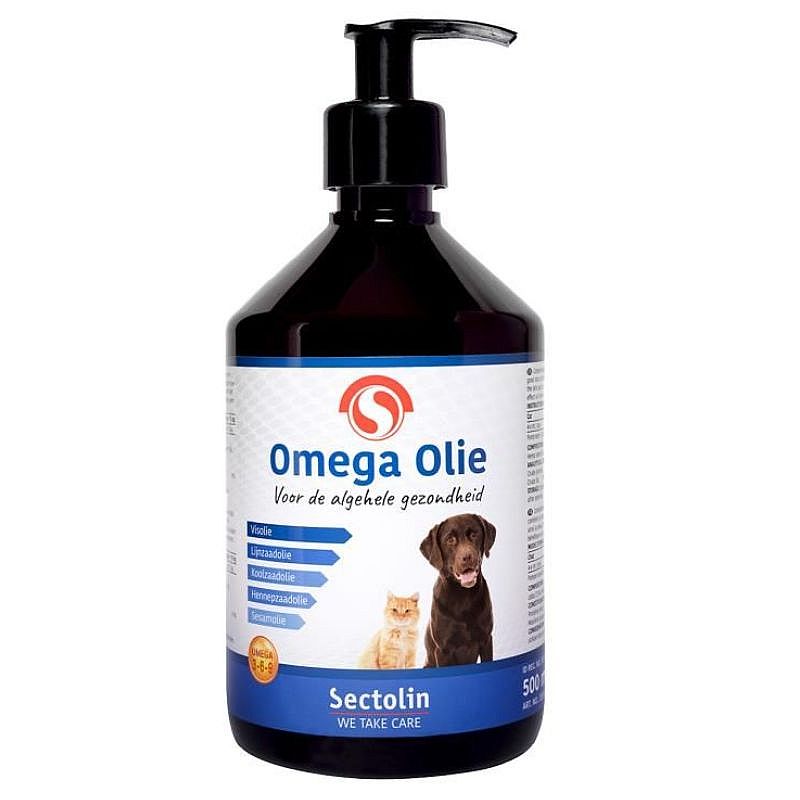 Sectolin Omega Olie 500 ml Hond Kat | 12407