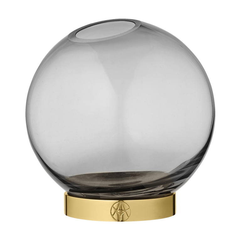 AYTM Globe vaas 10 zwart/goud