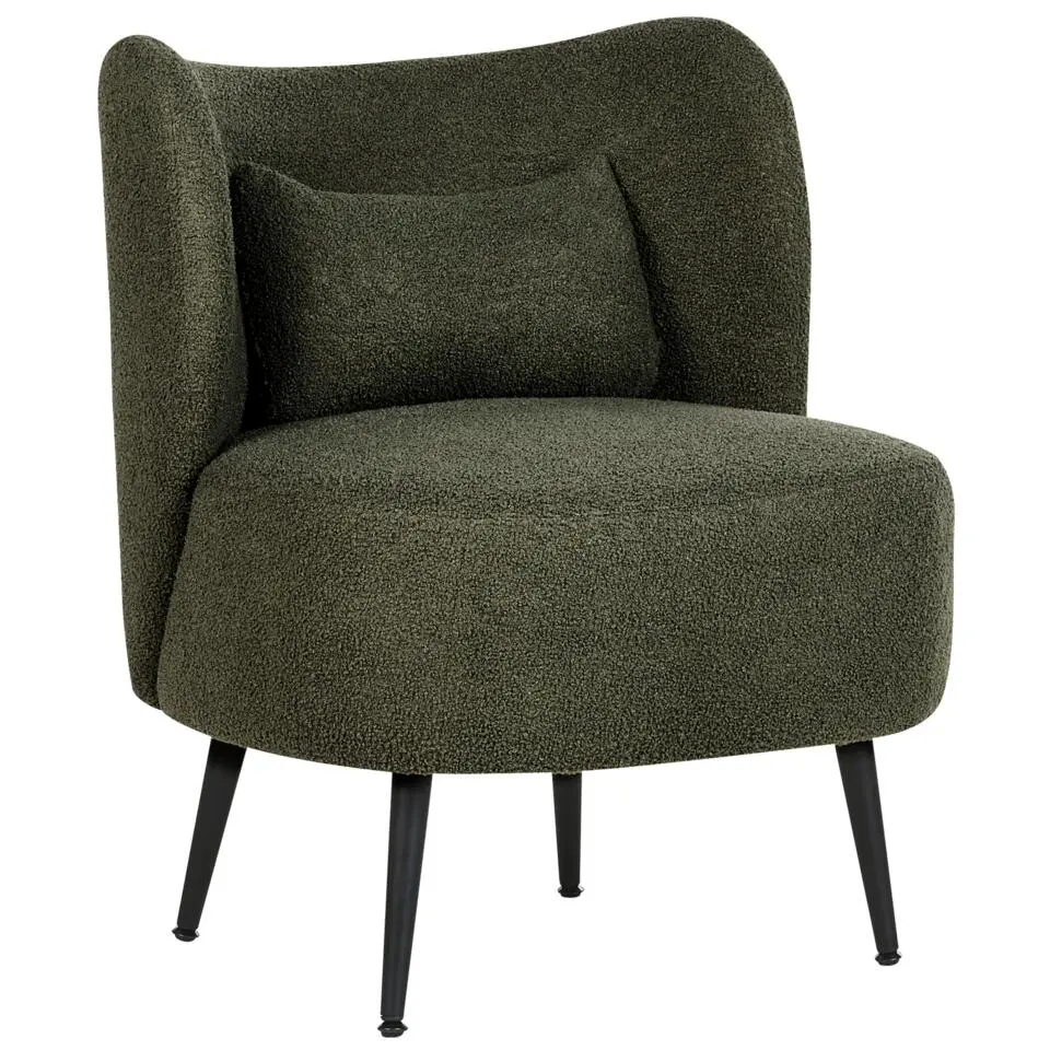 OTSBY - Fauteuil - Donkergroen - Bouclé