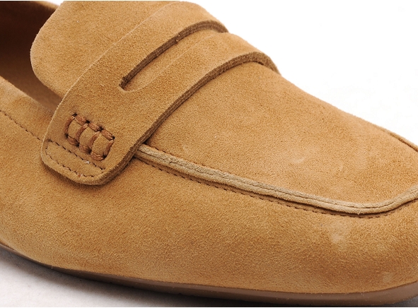 Reqins basses femme hema cuir velours marron