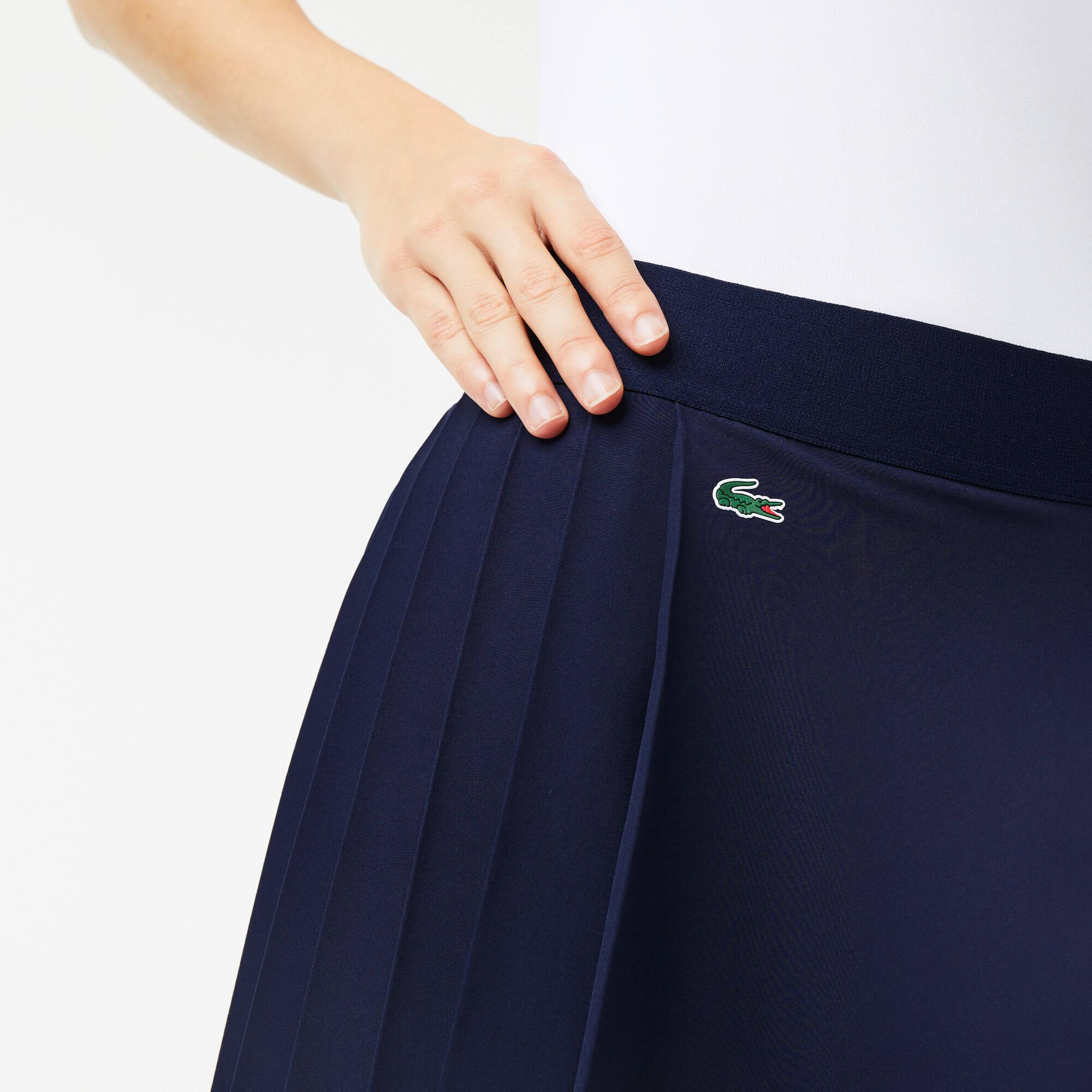 Jupe femme Golf Lacoste SPORT avec shorty intégré ultra-dry Robes & Jupes - Bleu - Lacoste - Femme