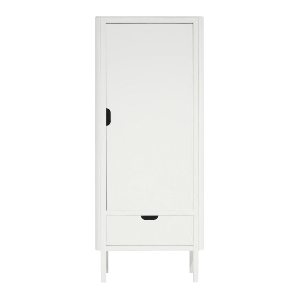 Kleiderschrank, 1-türig, weiss