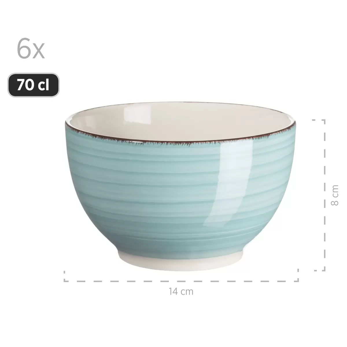 Frühstückset 18-tlg. LUMACA Blau
