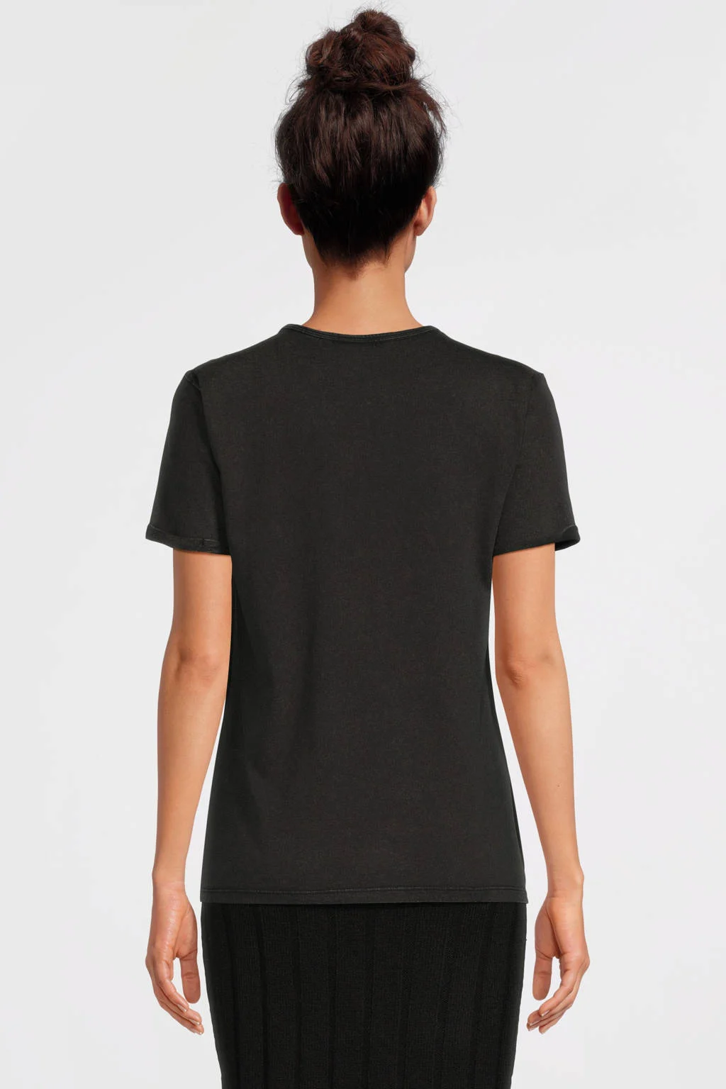ONLY MATERNITY zwangerschapsshirt OLMGWEN met printopdruk antraciet