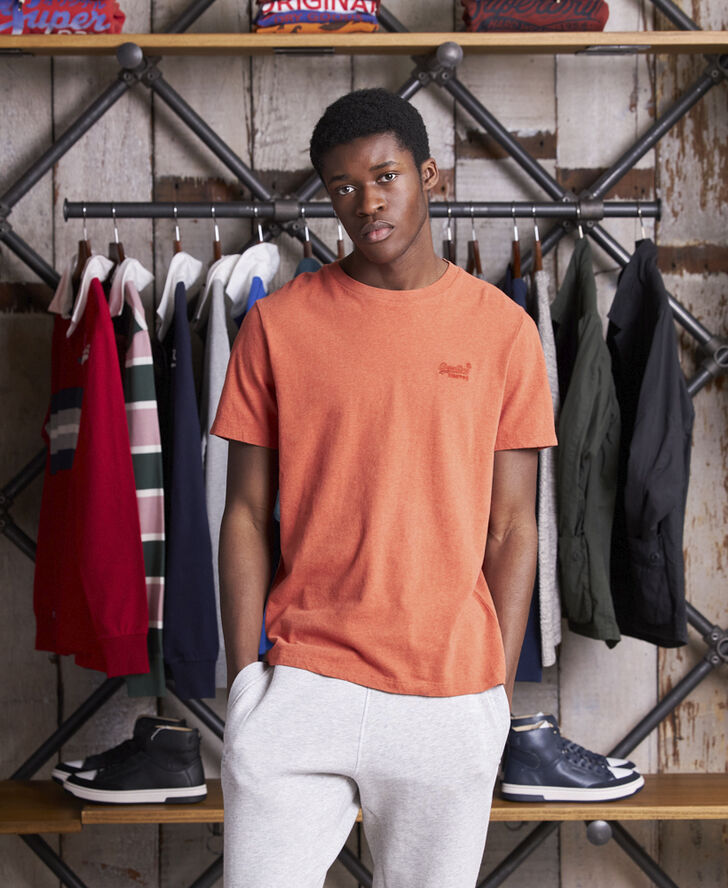 Superdry Vintage Logo Emb Tee Rust orange marl