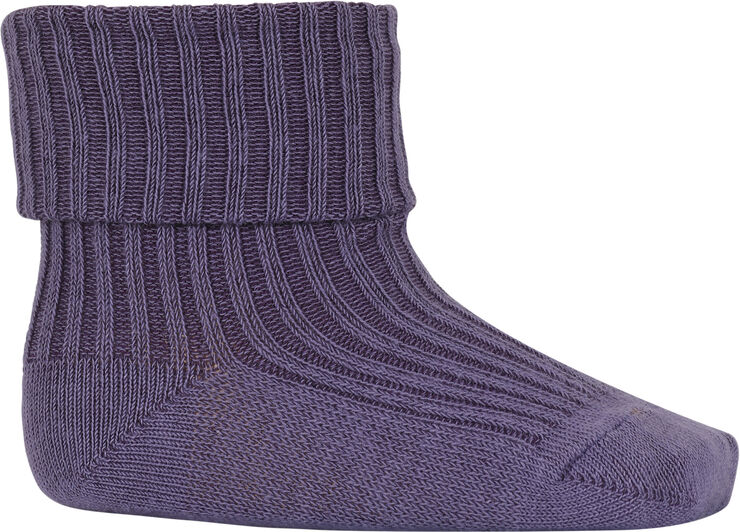 mpKids Cotton rib baby socks Lavender dust