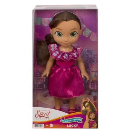 Mattel Spirit Kleinkind-Puppe Lucky (ca. 36 cm) mit Bürste