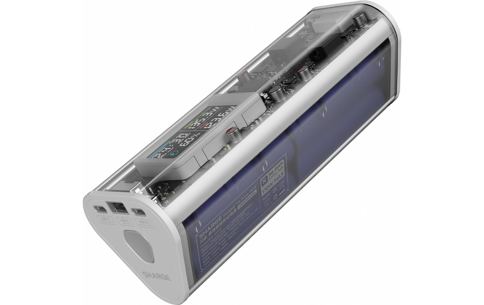 Powerbank Shargeek 170 24000 mAh<br>Handliche Powerbank im futuristischen Design