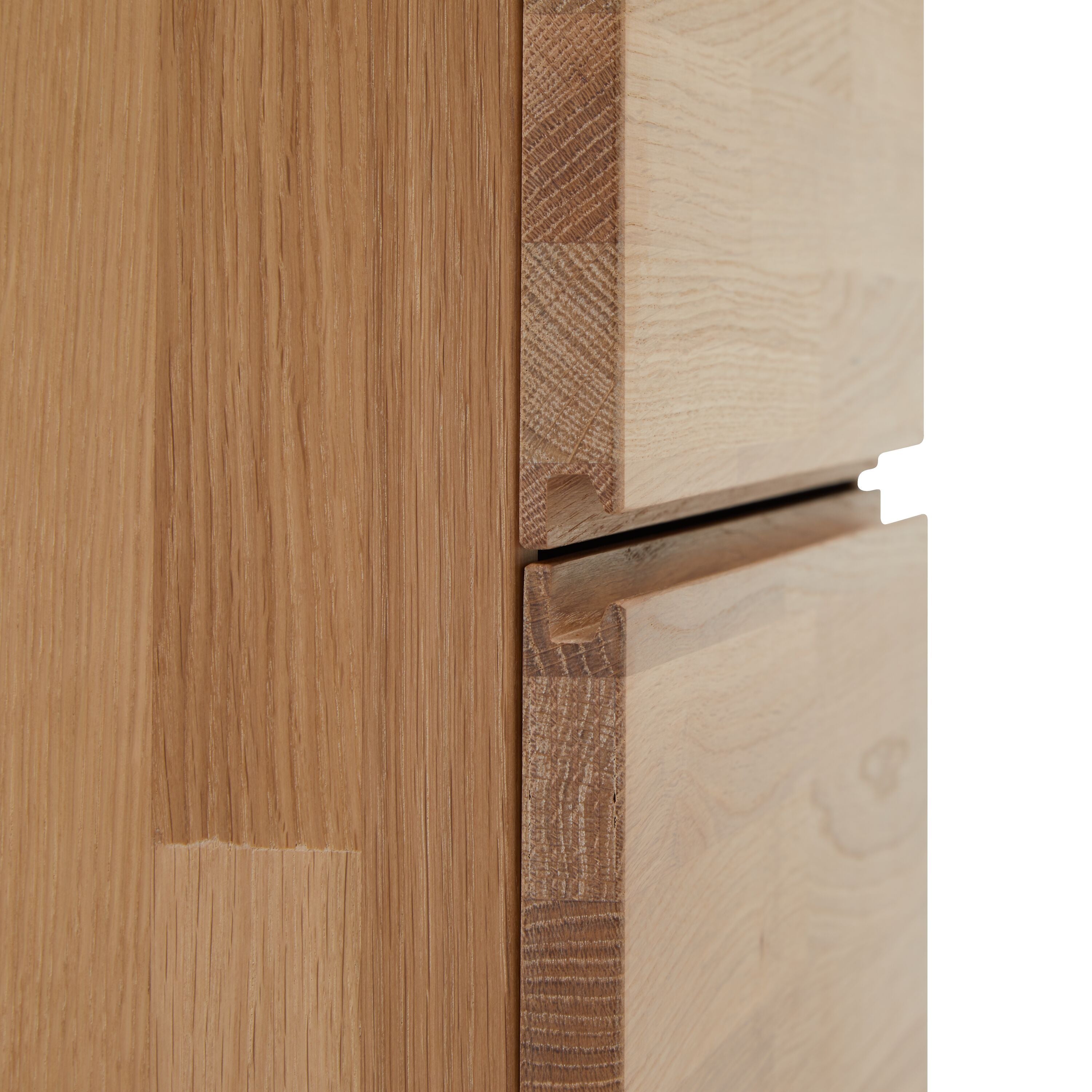 CARA Nachttisch - Eiche / B: 45.0 cm x T: 37.0 cm x H: 60.0 cm