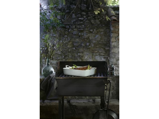 Pillivuyt Toulouse Fad 34 x 24,5 x 7 cm 3,7 liter Hvid