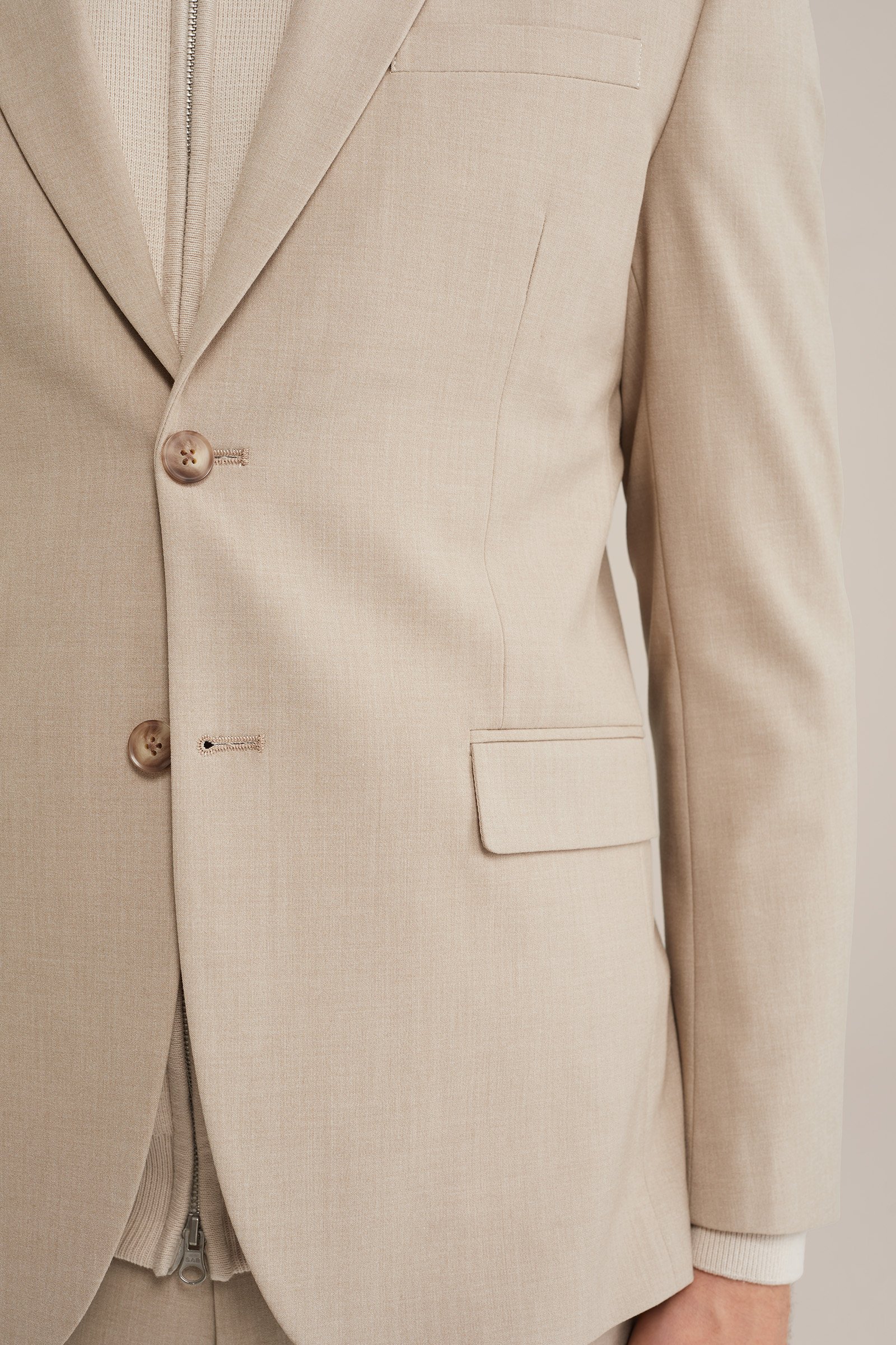 slim fit blazer Fundamentals Beige