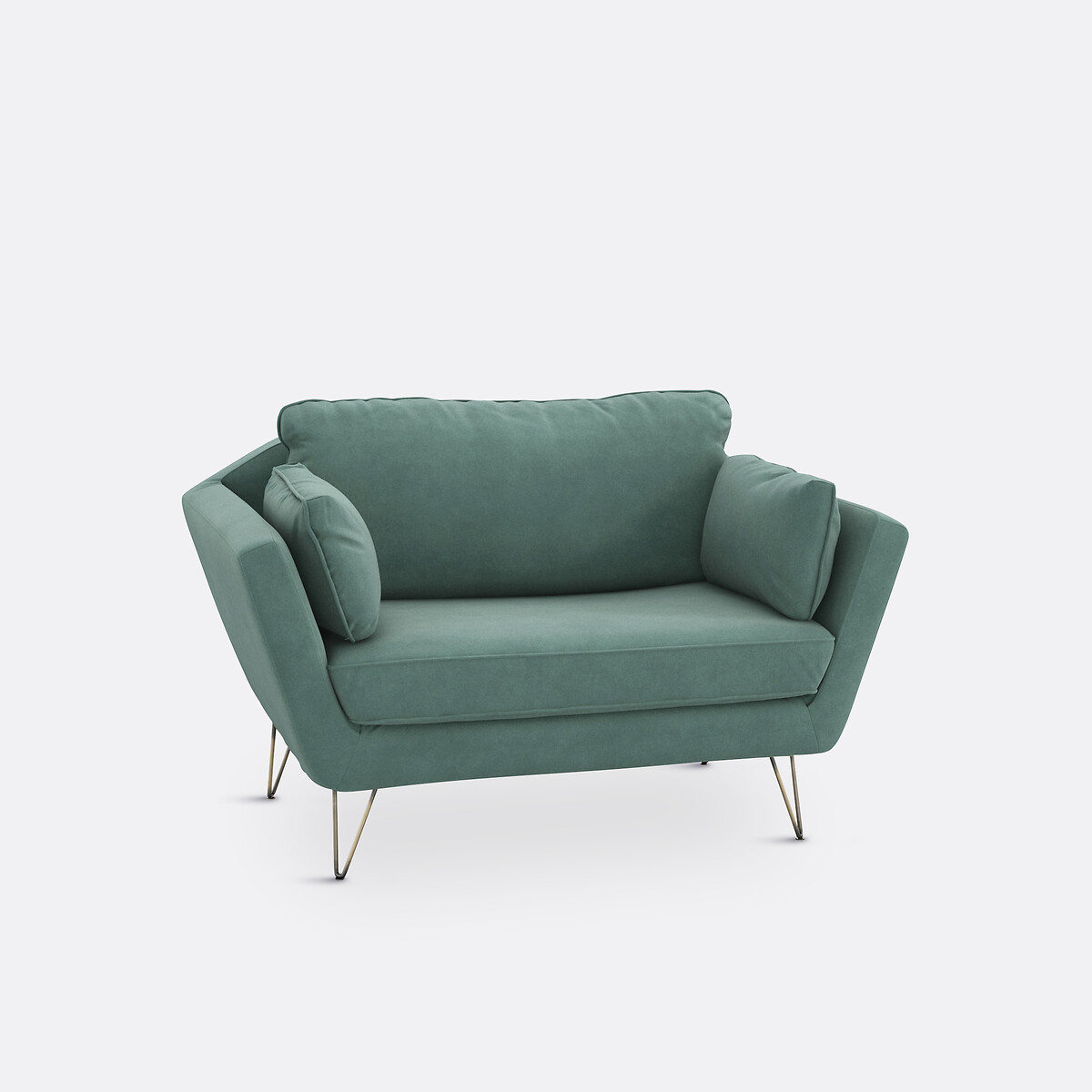 LA REDOUTE INTERIEURS<br>Poltrona XL em fluweel Topim