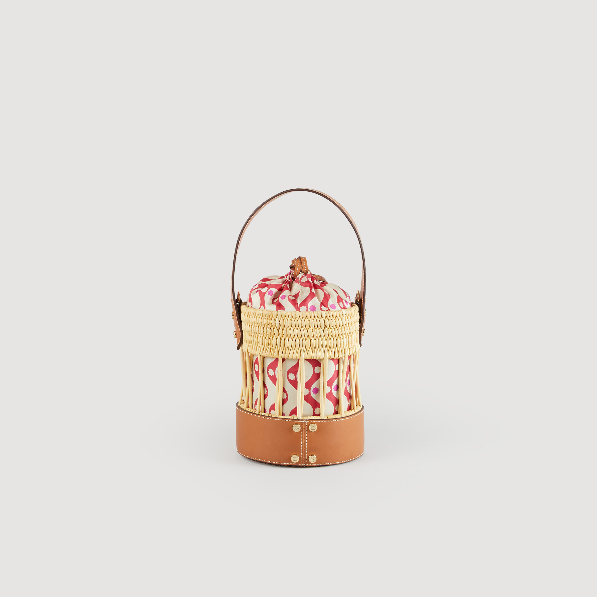 Sac seau en raphia