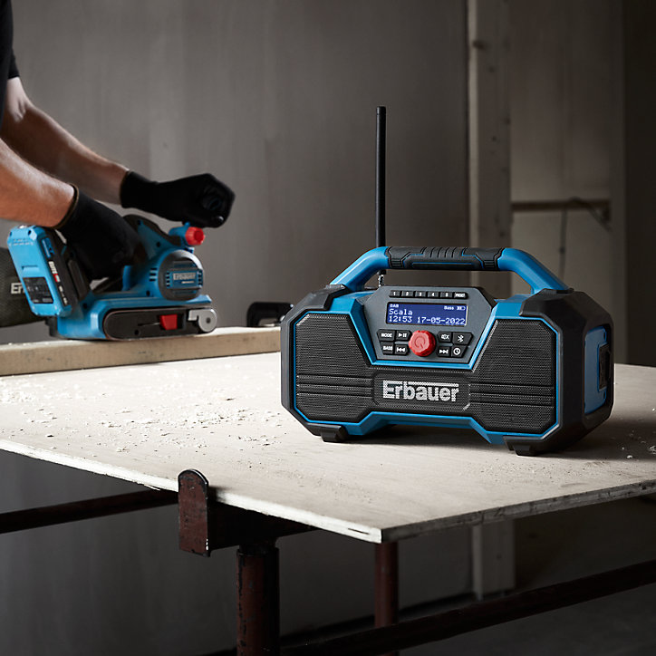 Radio sans fil Erbauer ERD18-Li 18V (sans batterie)