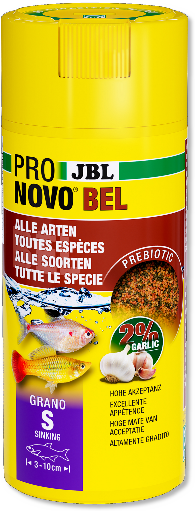 JBL Pronovo Bel Grano S 250ml Click | Zinkend granulaat