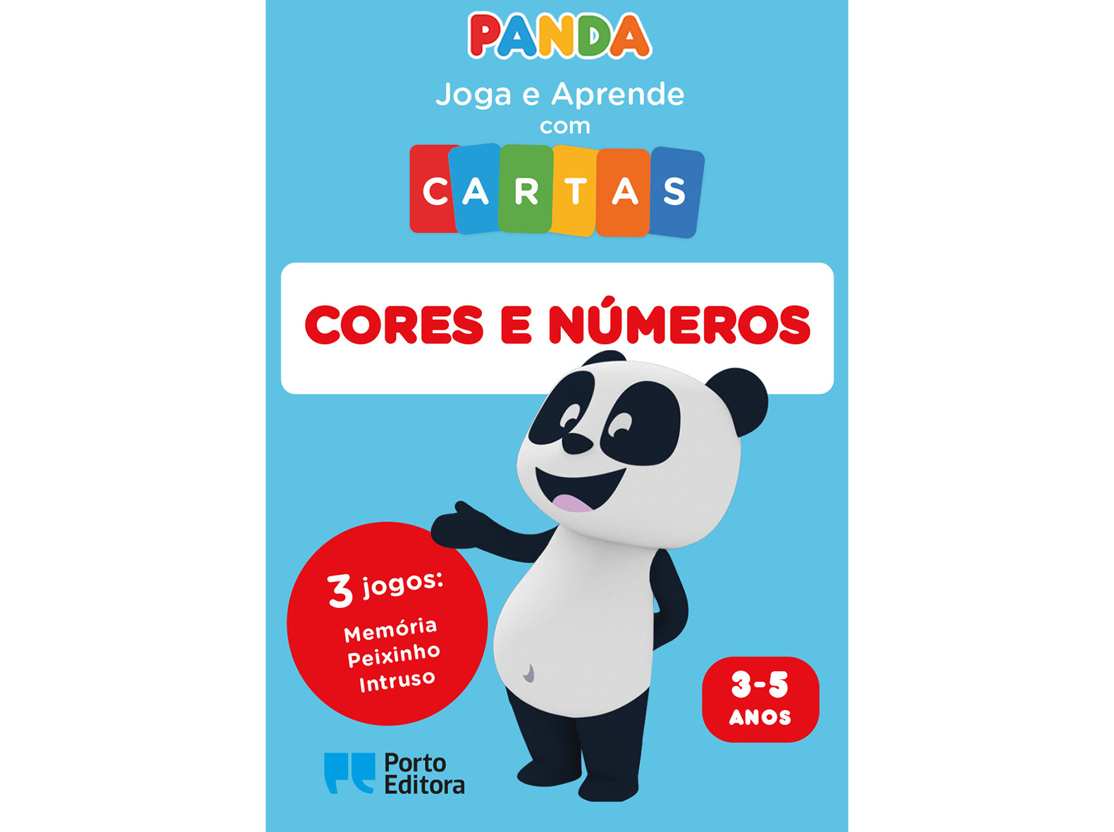 LIVRO PANDA JOGA E APRENDE C CARTAS CORES E NÚMEROS