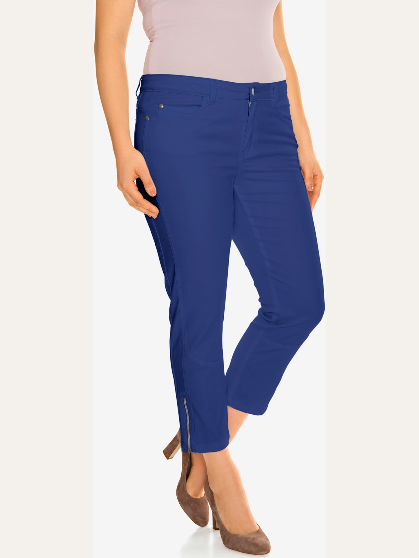 Pantalon effet ventre plat coupe skinny