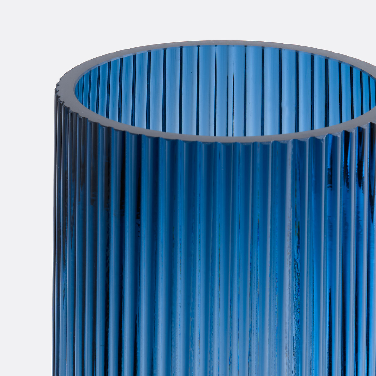 LA REDOUTE INTERIEURS<br>Vaso em vidro canelado, 22,5 cm de altura, Marevia