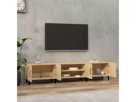 Meubles TV chêne sonoma 180x31,5x40 cm bois d'ingénierie