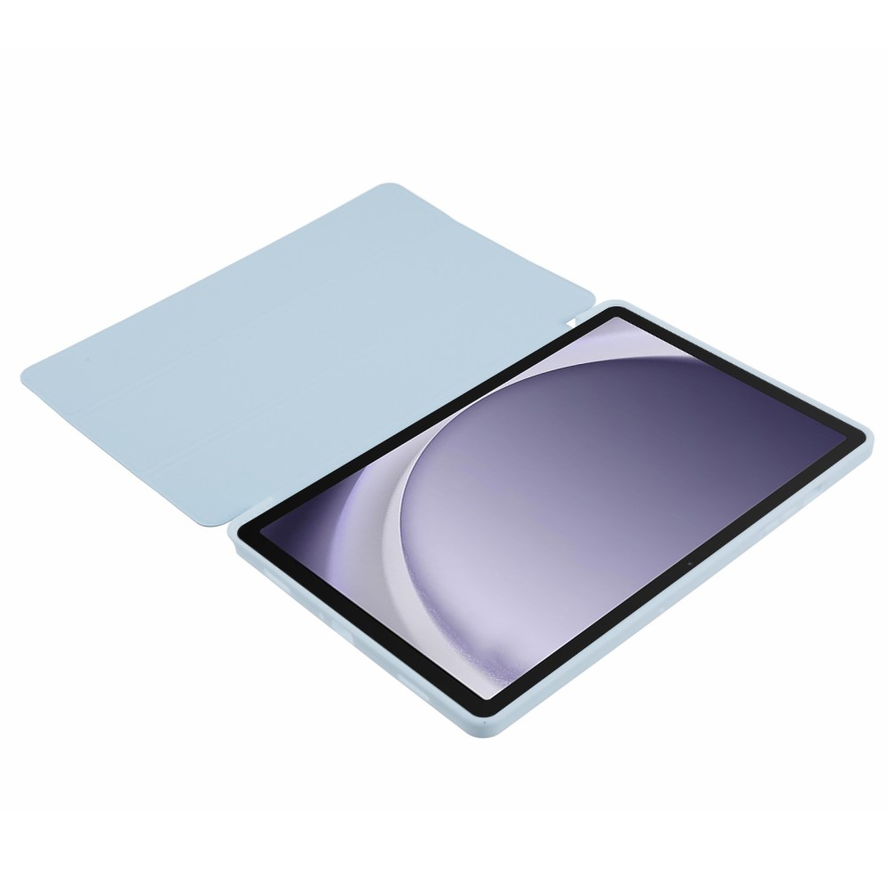 Samsung Galaxy Tab A9  Plus Leder Tasche Flip Cover Hülle - Babyblau