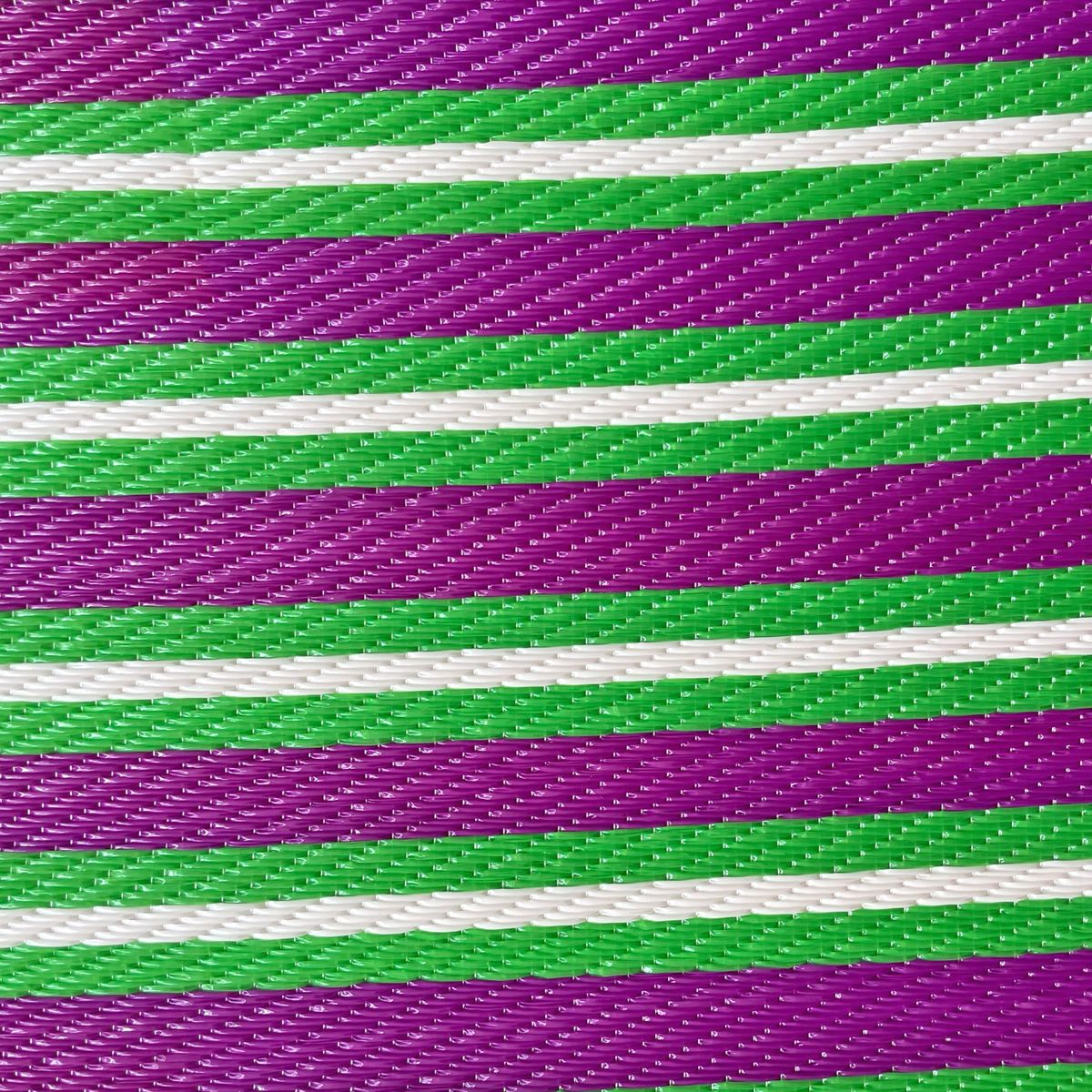 Tapis d'extérieur à rayures vertes et violettes 120x180 Pondie Chérie