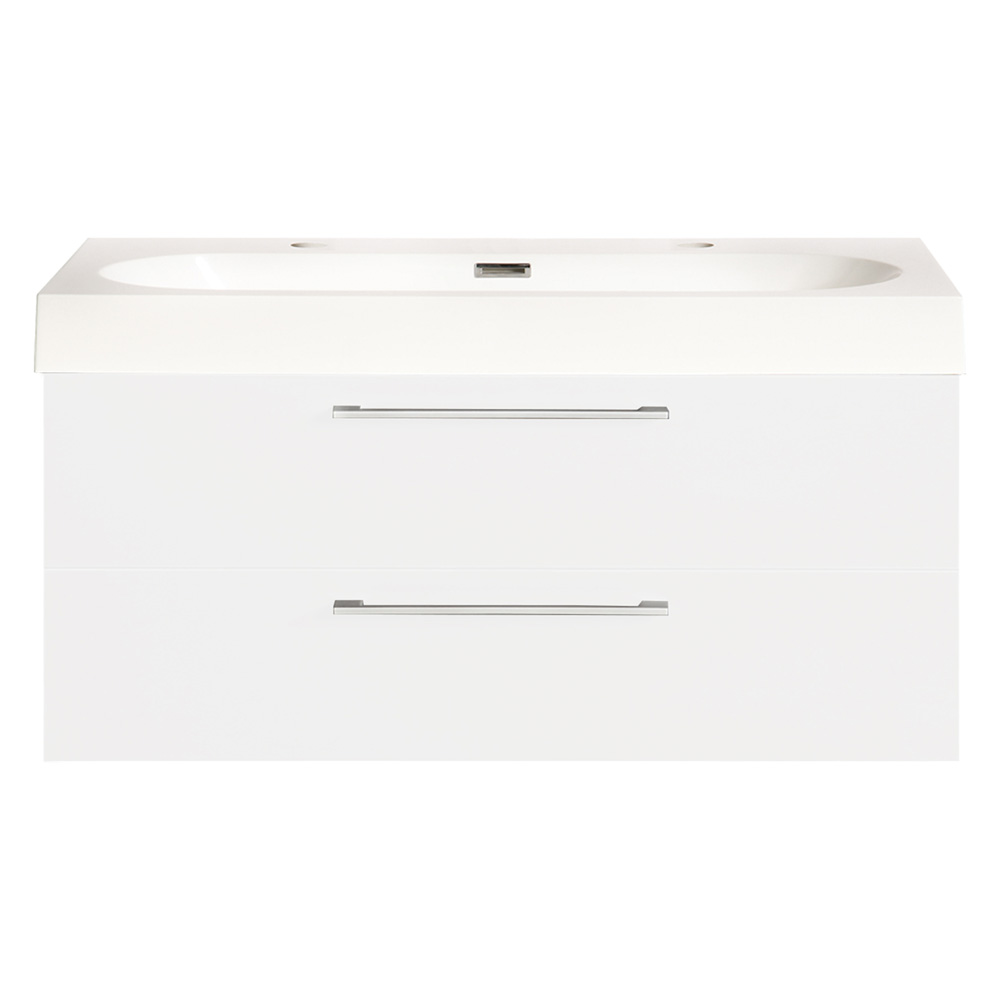 Differnz Somero badmeubelset 100cm hoogglans wit