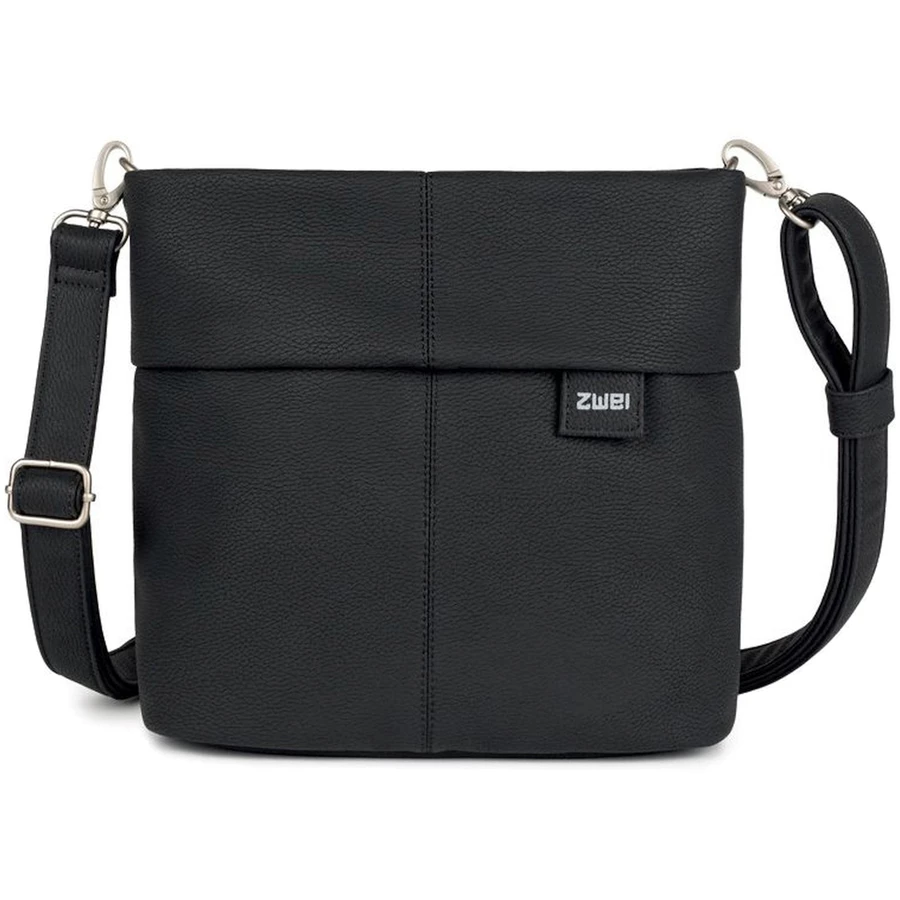 zwei Mademoiselle M8 - Schultertasche 25 cm nubuk-black