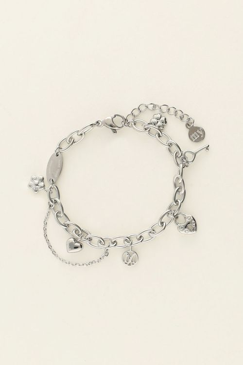 Mini love life armband met bedeltjes
