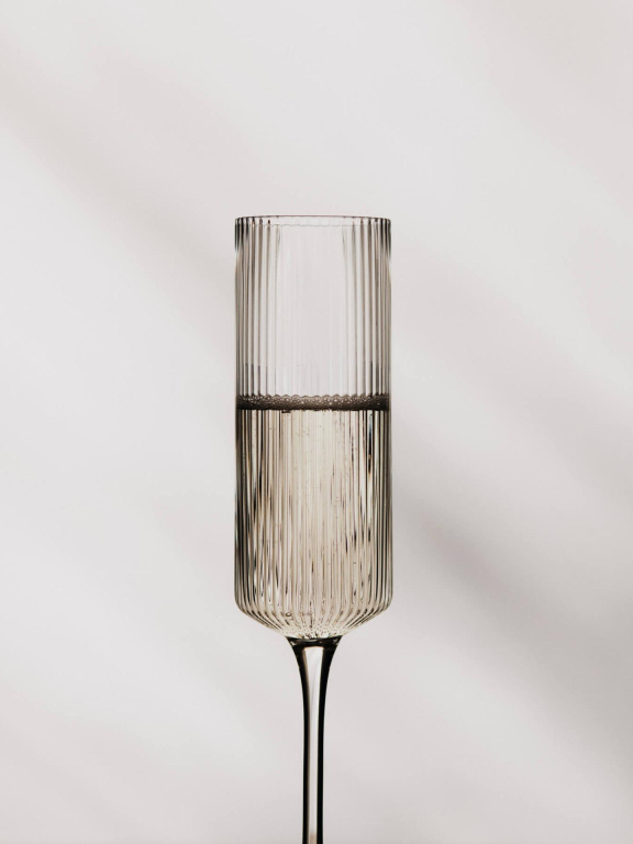 Ferm Living Ripple champagneglazen Flutes set van 2 Clear
