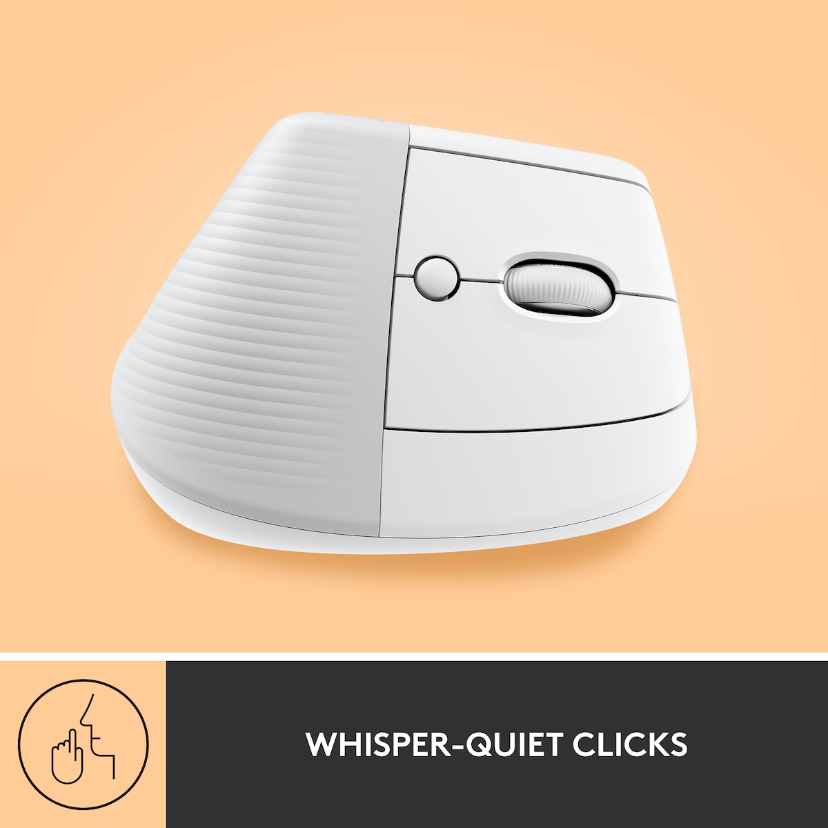 Logitech Lift Vertical trådløs mus (hvit)