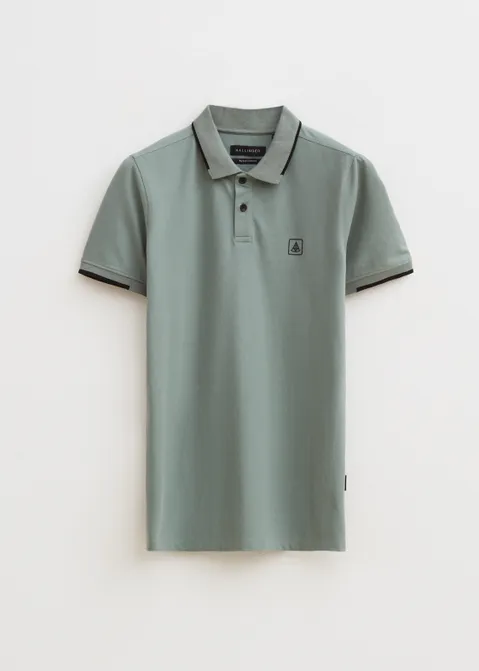 Polo piqué blauw (AQUA)
