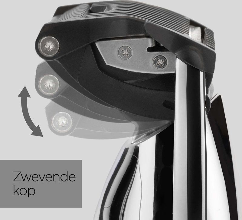 BaByliss Super-X Metal S996E Baardtrimmer - Japans Staal Mes - 0.4mm-5.0mm haarlengte - Digitaal Scherm - Meebewegende Kop