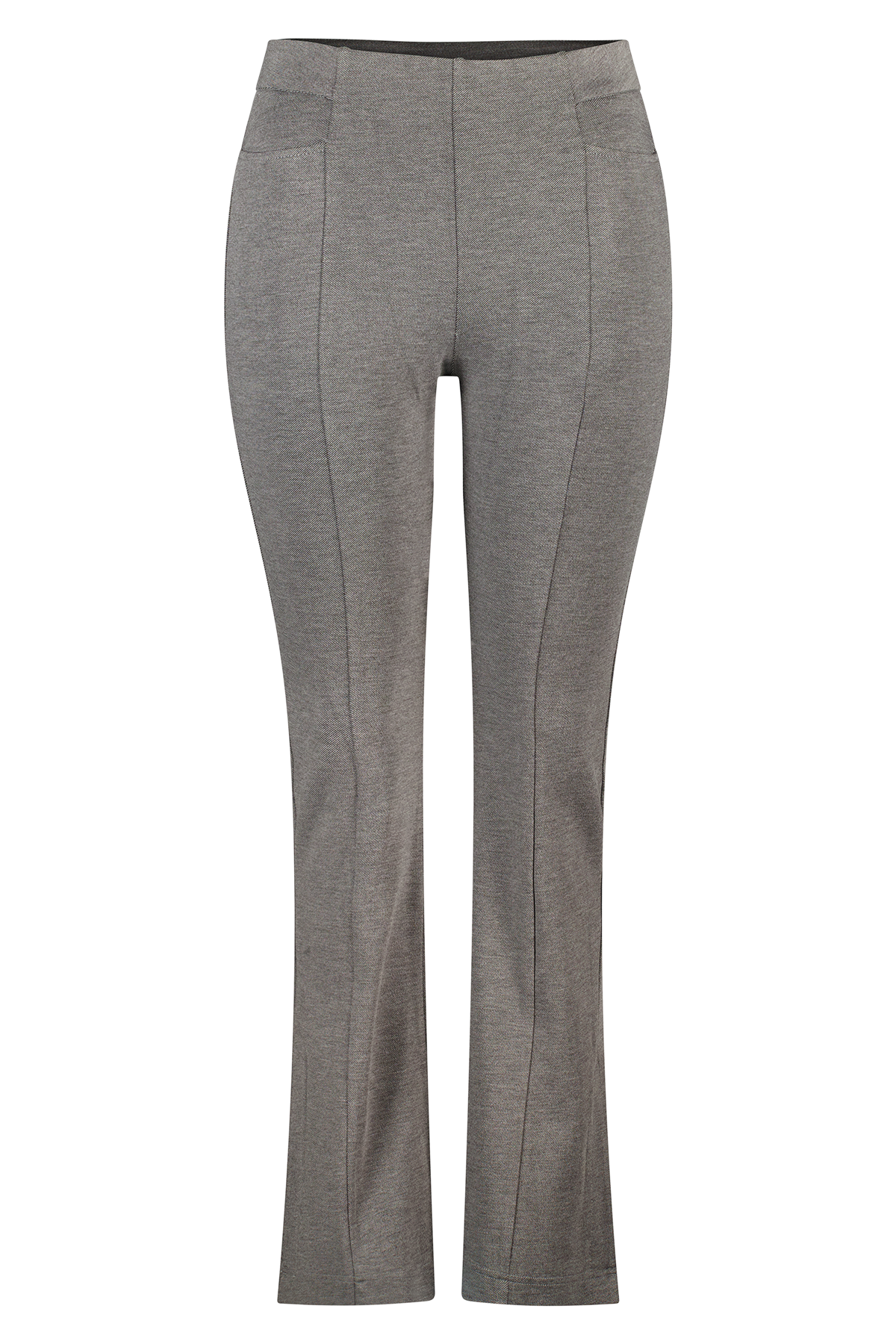 Tregging met siernaden dark grey melange