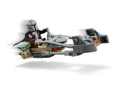 LEGO De Mandalorian en Grogu's speederbike (75436)