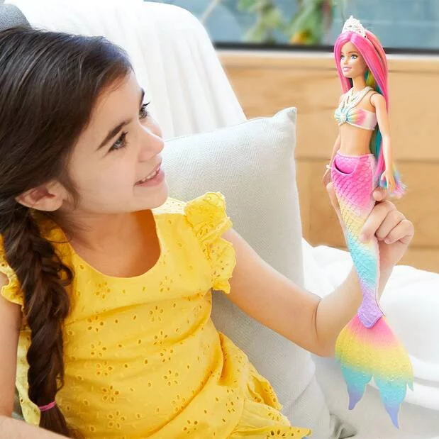 BARBIE DREAMTOPIA - POUPEE SIRENE MAGIQUE ARC-EN-CIEL