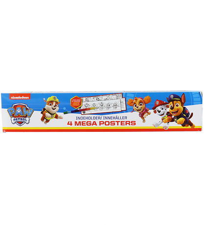 Alvilda Plakater - Paw Patrol Boks m. 4 K?mpe Plakater