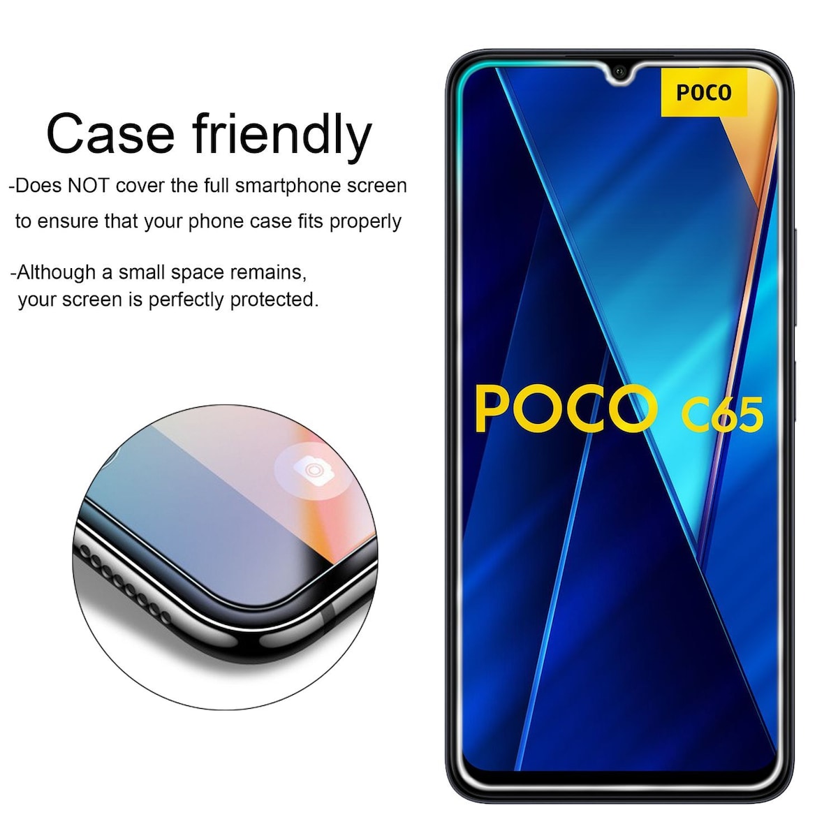 Xiaomi Poco C65 Skjermbeskytter Skärmskydd