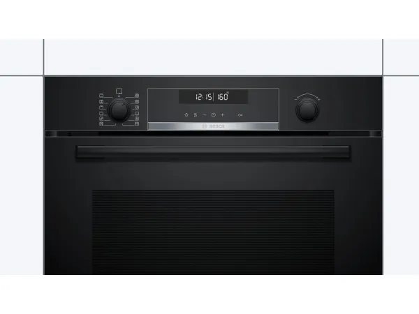 Bosch Serie | 6 HBA578BB0 - Ovn - til indbygning - niche - bredde: 56 cm - dybde: 55 cm - højde: 58.5 cm - med selv-rengøring - Klasse A - sort