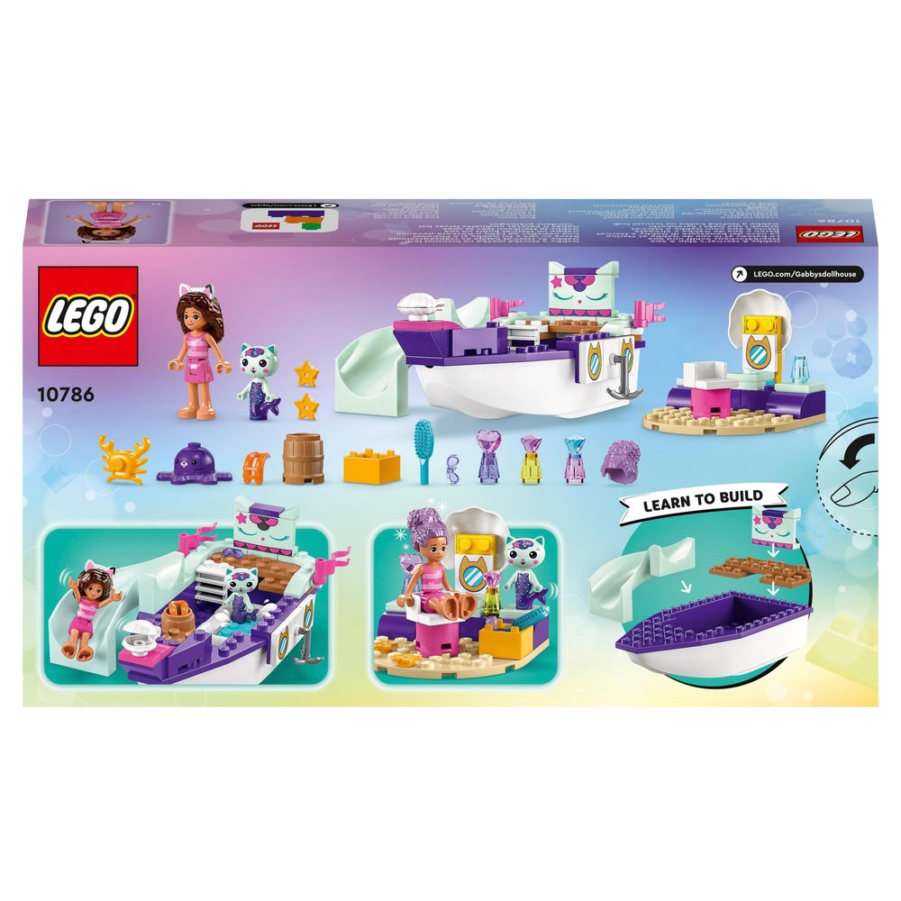 LEGO Gabbys Puppenhaus 10786 Gabby & MerCats Schiff & Spa Set