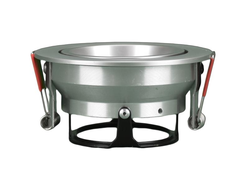 Schönenberger Einbauring Brilliant Ø80 mm, Silber matt Schwenkbarer Einbaurahmen aus Alu