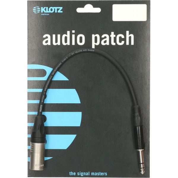 Klotz M1MS1K0060 microfoonkabel 3p XLR male - 6.35 mm jack 0.6 m
