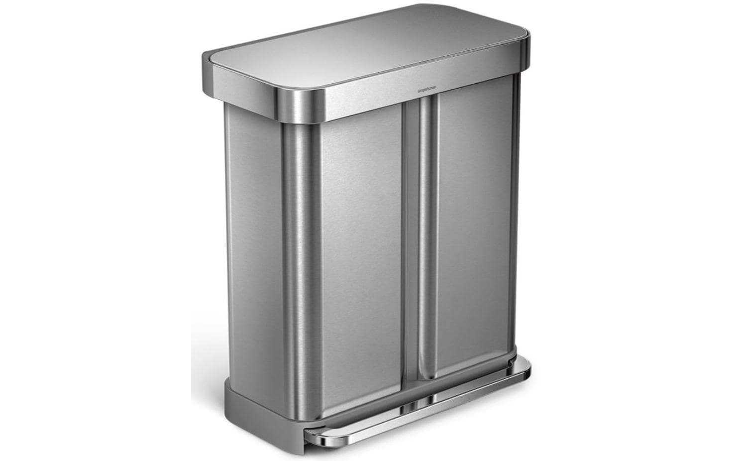 Recyclingbehälter CW2025 58 Liter, Silber<br>Eimer